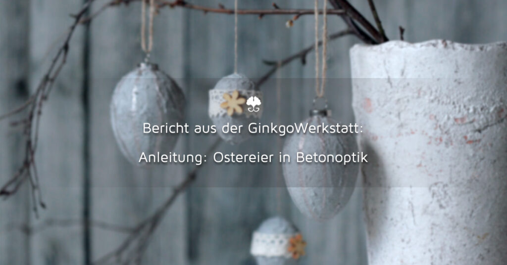 Ostereier in Betonoptik