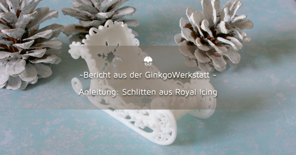 Schlitten aus Royal Icing