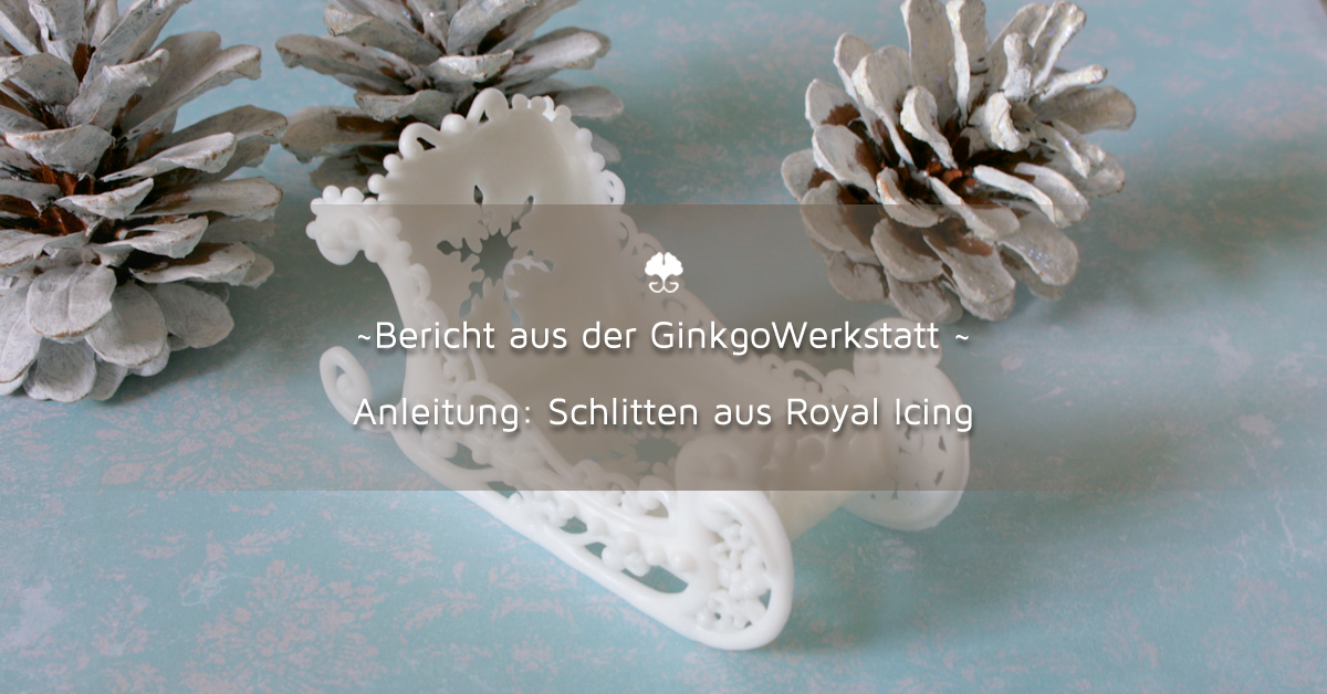 Schlitten aus Royal Icing