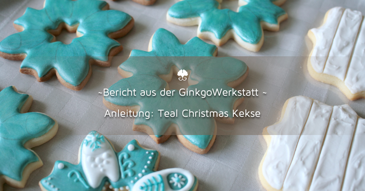 Teal Christmas Kekse