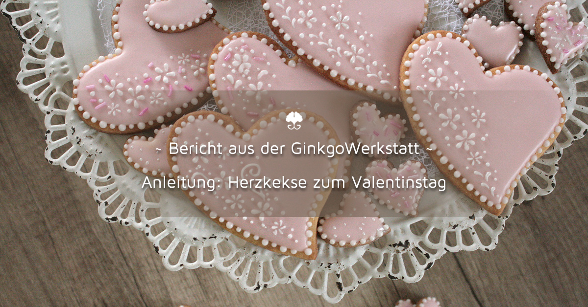 Herzkekse zum Valentinstag