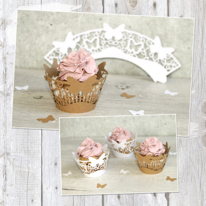 Cupcake Wrapper "Schmetterlinge" - Plotterdatei