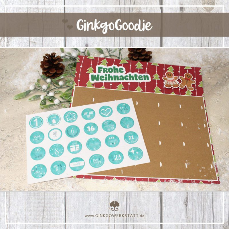 "Kalender & Zahlen" - Bastelvorlage