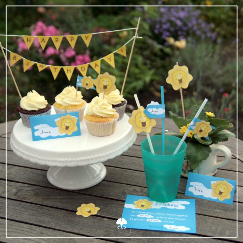"Sonne" - DIY Partydekoration