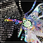 Wortspiel "Be the change" - Plotterdatei