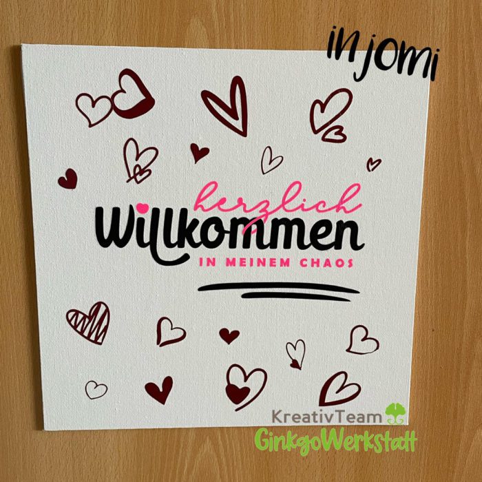 Statement "Herzlich Willkommen" - Plotterdatei