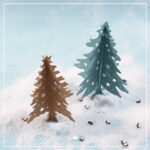 Steckbäume "Weihnachten" - Laserdatei