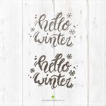 "Hello Winter" - Lettering