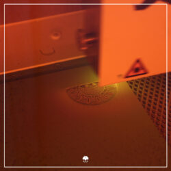 Lasergummi gravieren