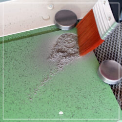 Stempelmotiv reinigen und kontrollieren