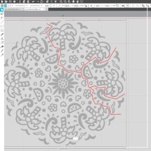 Filigran plotten - Hilfslinien beim Entgittern
