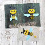 Hampelinsekten "Biene" - Bastelvorlage