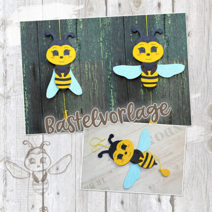 Hampelinsekten "Biene" - Bastelvorlage