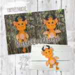 Hampelmärchen "Drache" - Bastelvorlage