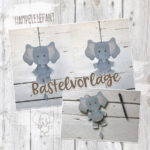 Hampelzoo "Elefant" - Bastelvorlage