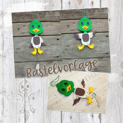 Hampelbauernhof "Ente" - Bastelvorlage