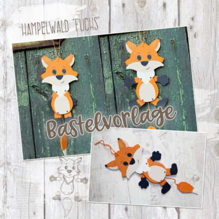 Hampelwald "Fuchs" - Bastelvorlage