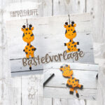 Hampelzoo "Giraffe" - Bastelvorlage