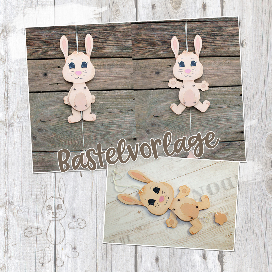 Hampelbauernhof "Hase" - Bastelvorlage Hampelbauernhof "Hase" - Bastelvorlage