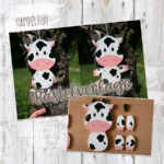 Hampelbauernhof "Kuh" - Bastelvorlage