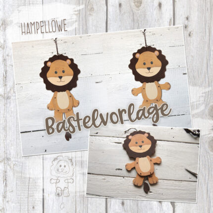Hampelzoo "Löwe" - Bastelvorlage