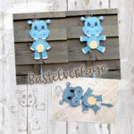 Hampelzoo "Nilpferd" - Bastelvorlage