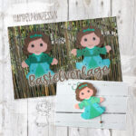 Hampelmärchen "Prinzessin" - Bastelvorlage