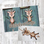 Hampelwald "Reh" - Bastelvorlage