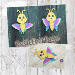 Hampelinsekten "Schmetterling" - Bastelvorlage