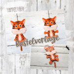 Hampelzoo "Tiger" - Bastelvorlage