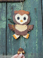 Hampelwald "Eule" - Bastelvorlage – Bild 2