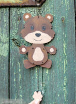 Hampelwald "Bär" - Bastelvorlage – Bild 3