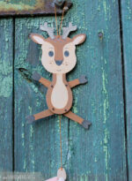 Hampelwald "Reh" - Bastelvorlage – Bild 2