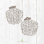 Lettering "Chaos King / Queen" - Plotterdatei – Bild 3