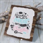 Lettering "Ein bisschen verrückt" - Plotterdatei