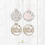 Lettering "Frohe Weihnachten" - Kreativdatei – Bild 4