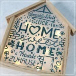 Lettering "Sweet Home" - Plotterdatei – Bild 3