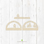 Mini-Lichterbogen "Häuser im Wald" - Kreativdatei – Bild 5