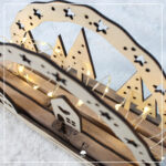 Mini-Lichterbogen "Häuser im Wald" - Kreativdatei – Bild 4