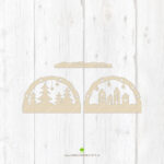 Mini-Lichterbogen "Häuserreihe" - Kreativdatei – Bild 4