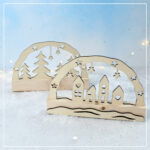 Mini-Lichterbogen "Häuserreihe" - Kreativdatei – Bild 3