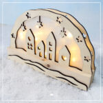 Mini-Lichterbogen "Häuserreihe" - Kreativdatei – Bild 2