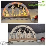 Mini-Lichterbogen "Häuserreihe" - Kreativdatei – Bild 8