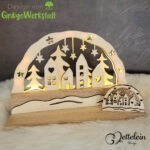 Mini-Lichterbogen "Häuserreihe" - Kreativdatei – Bild 6