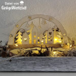 Mini-Lichterbogen "Häuserreihe" - Kreativdatei – Bild 10