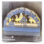 Mini-Lichterbogen "Häuser im Wald" - Kreativdatei – Bild 6