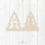 Mini-Lichterbogen "Tanne mit Reh" - Kreativdatei – Bild 5