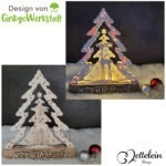 Mini-Lichterbogen "Tanne mit Reh" - Kreativdatei – Bild 8