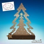 Mini-Lichterbogen "Tanne mit Reh" - Kreativdatei – Bild 13