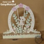 Mini-Lichterbogen "Hase auf Schaukel" - Kreativdatei || SVG – Bild 12